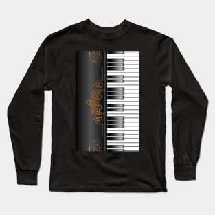 Piano Keyboard Long Sleeve T-Shirt